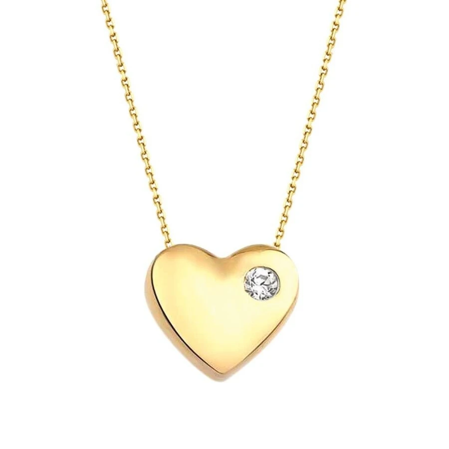 Altın Minimal Kalp Kolye - 2