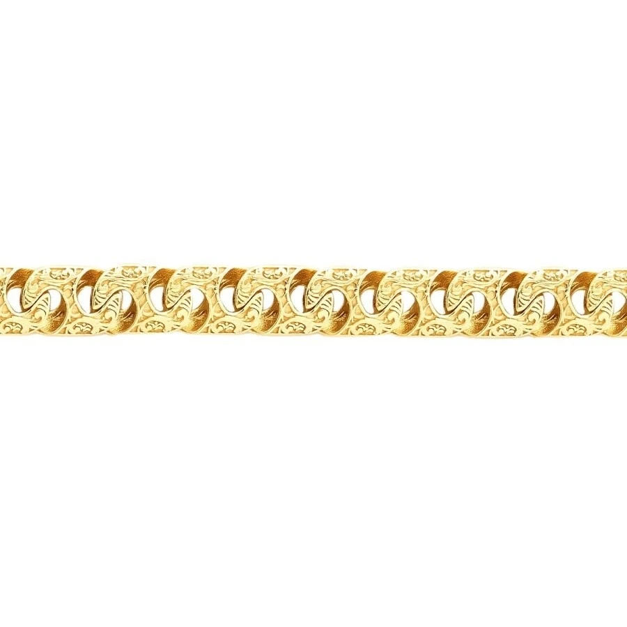 Altın Motif Desenli Erkek Bileklik - 2