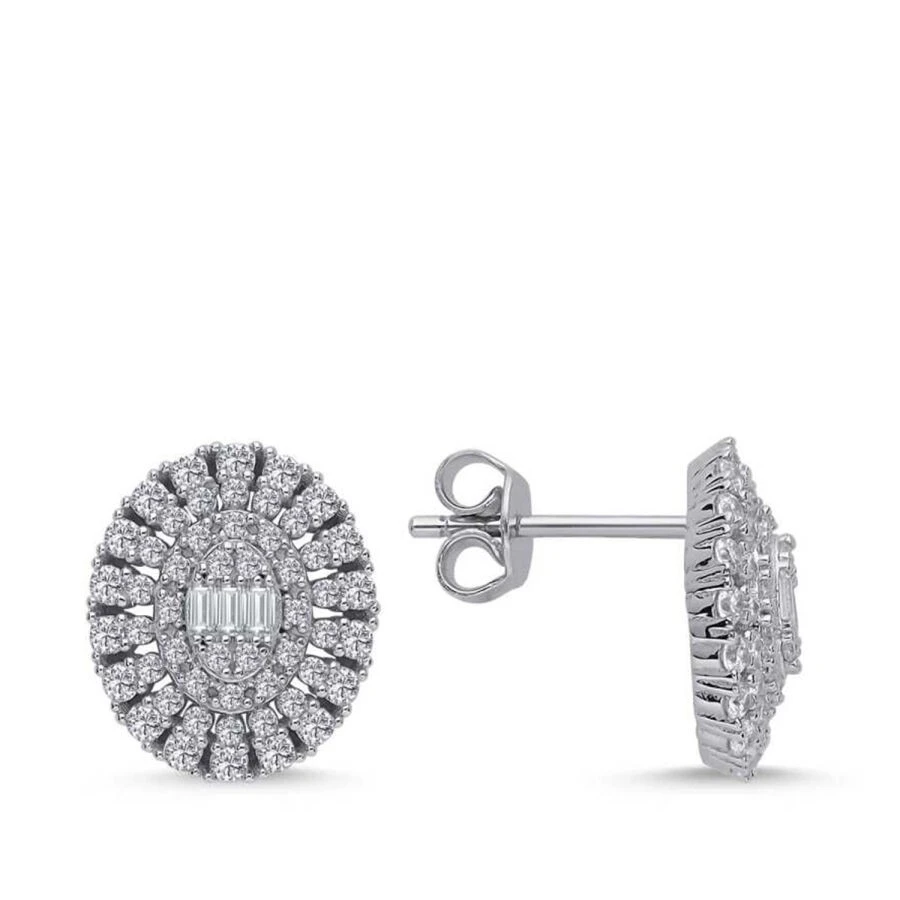 Altın Oval Baget Küpe - 1