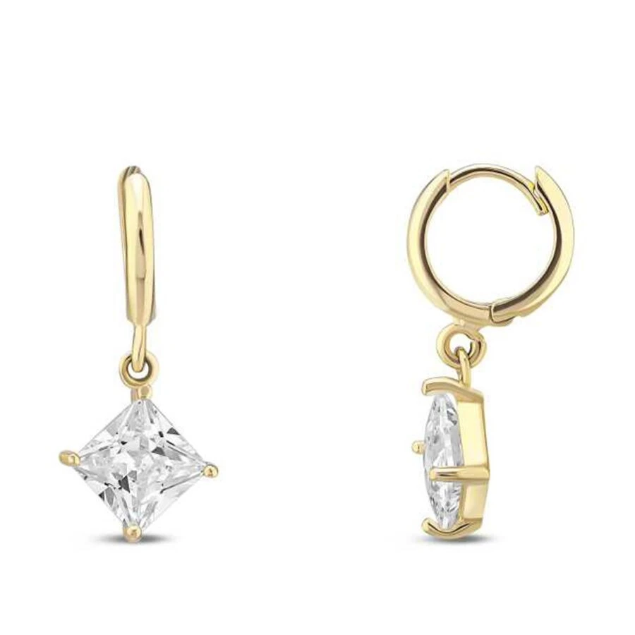 Altın Prenses Taşlı Küpe - 1