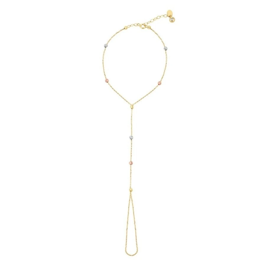 Altın Renkli Top Şahmeran Bileklik - 1