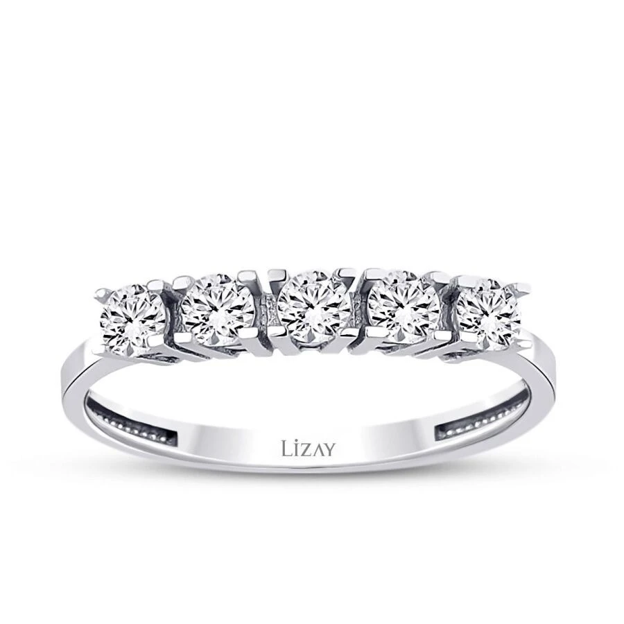 Altın Sade Beştaş Yüzük - 1