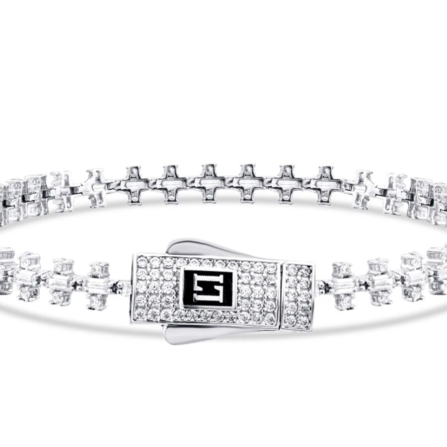 Altın Sıra Taşlı Baget Bileklik - 4