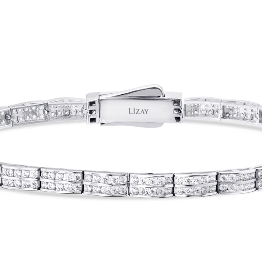 Altın Sıra Taşlı Bileklik - 3