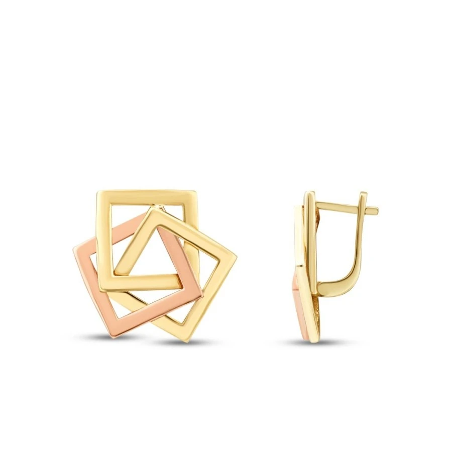 Altın Tasarım Küpe - 1