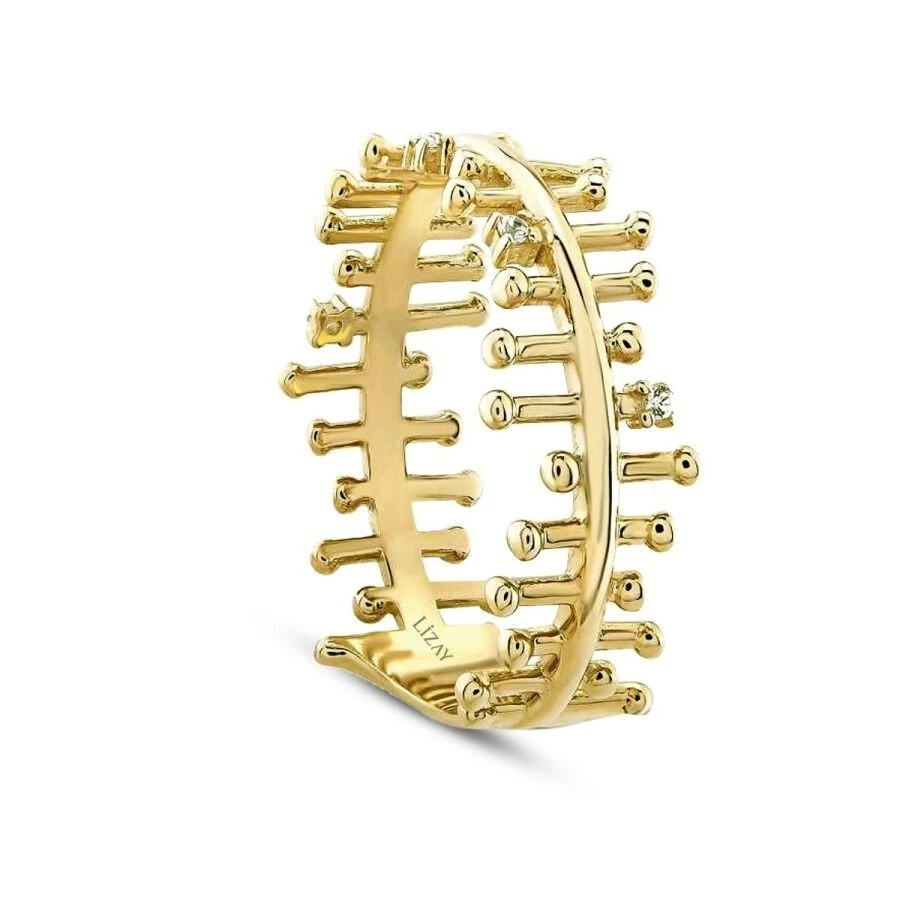 Altın Taşlı Tasarım Yüzük - 2