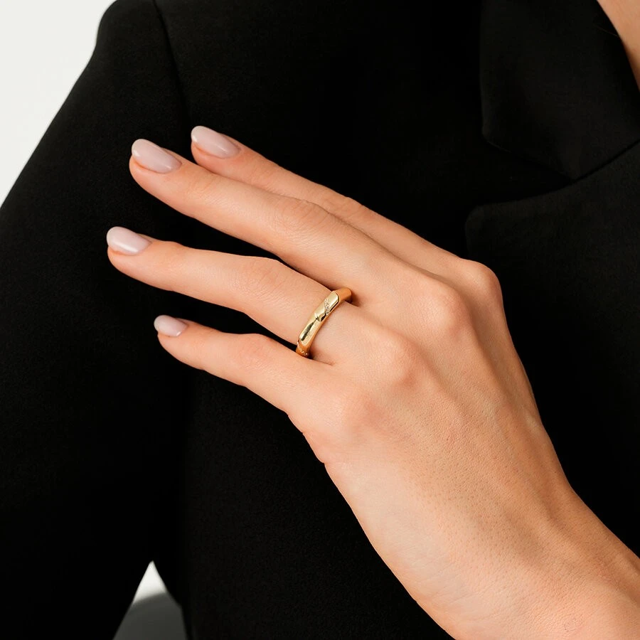 Altın Taşlı Trend Yüzük - 3