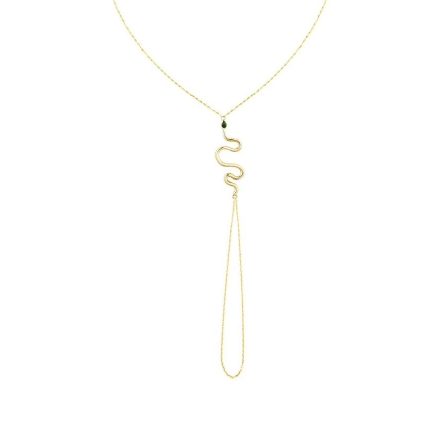 Altın Taşlı Yılan Şahmeran Bileklik - 2