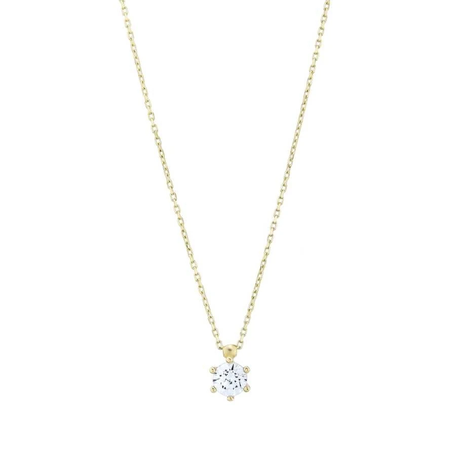 Altın Tektaş Kolye - 1