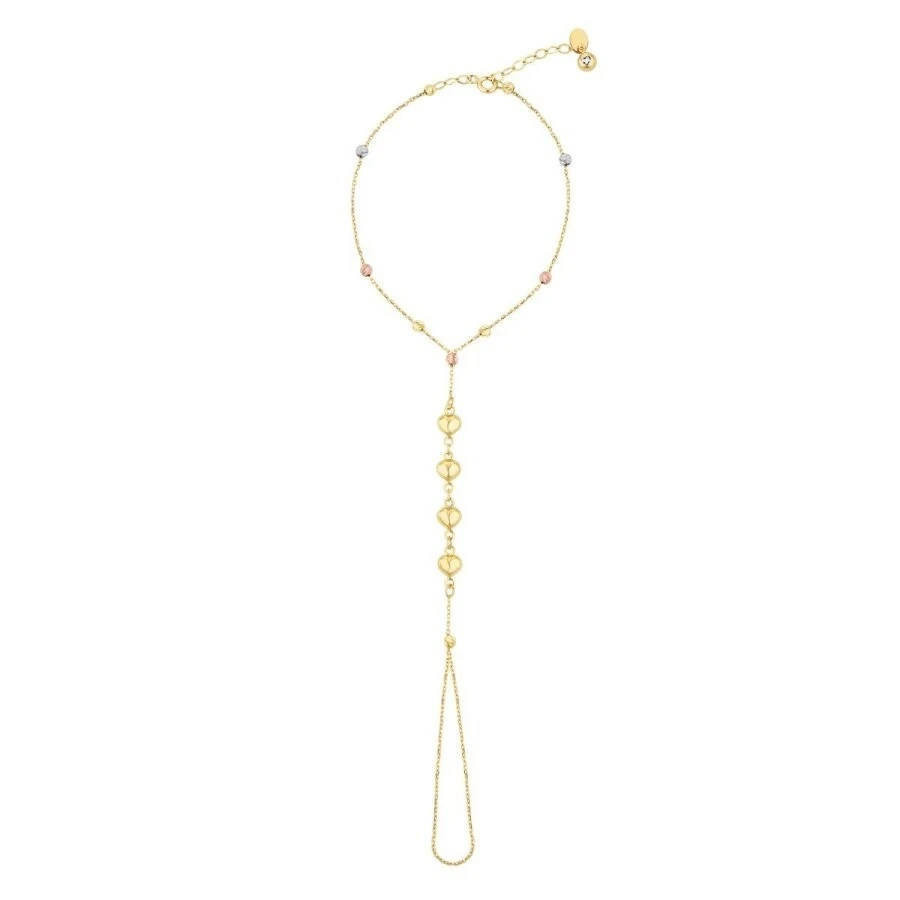 Altın Top Kalp Şahmeran Bileklik - 1