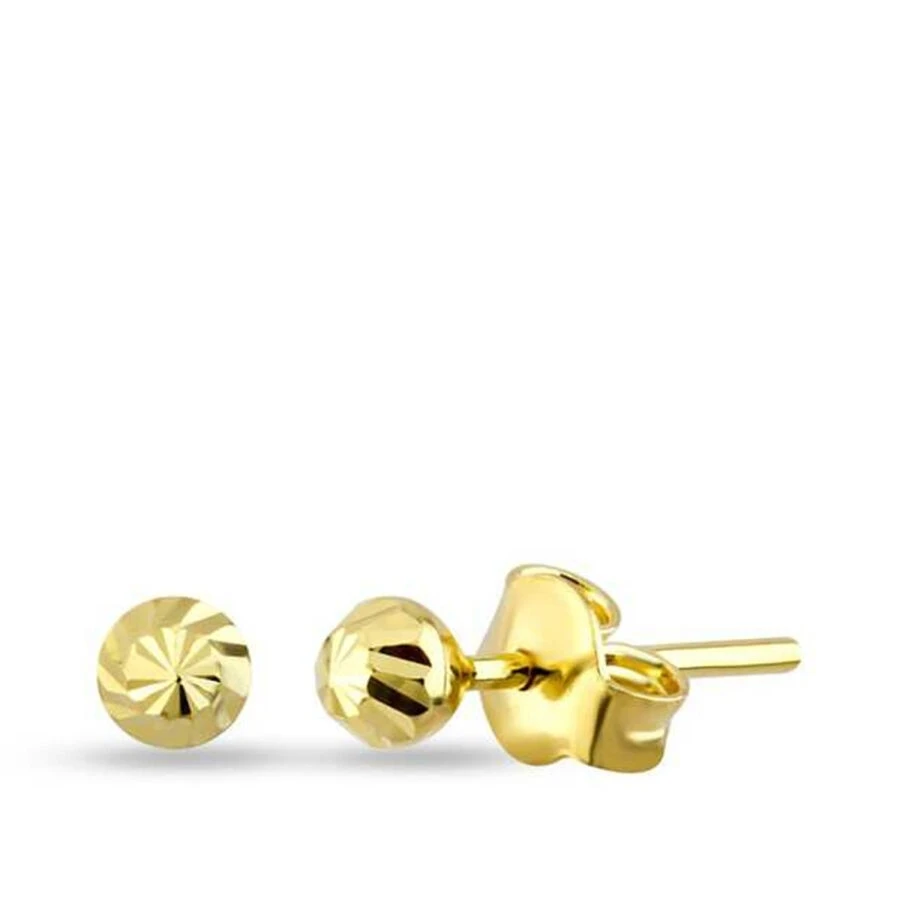 Altın Klasik Top Küpe - 1