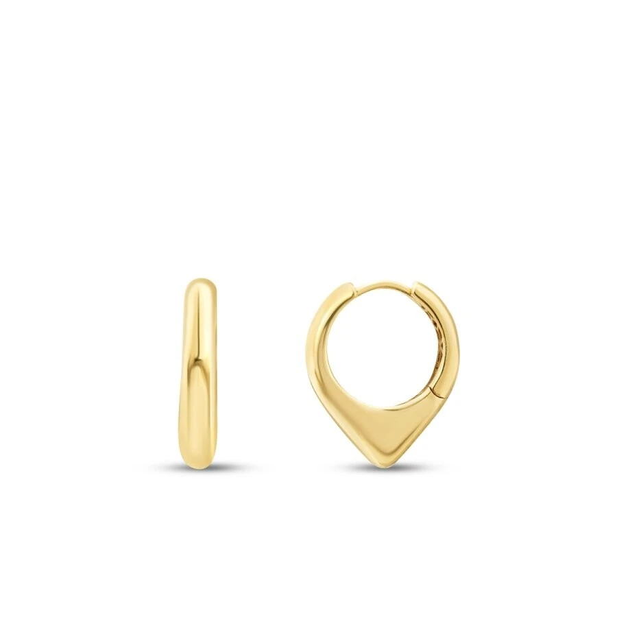 Altın Trend Halka Küpe - 1