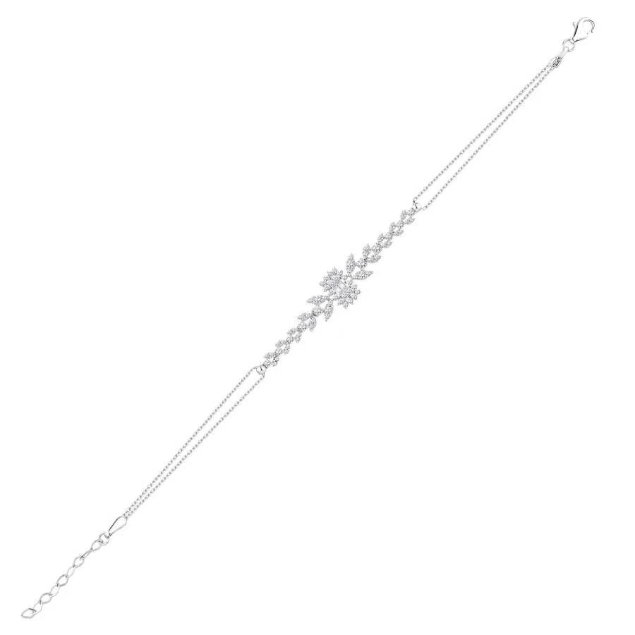 Altın Trend Yaprak Desenli Bileklik - 1