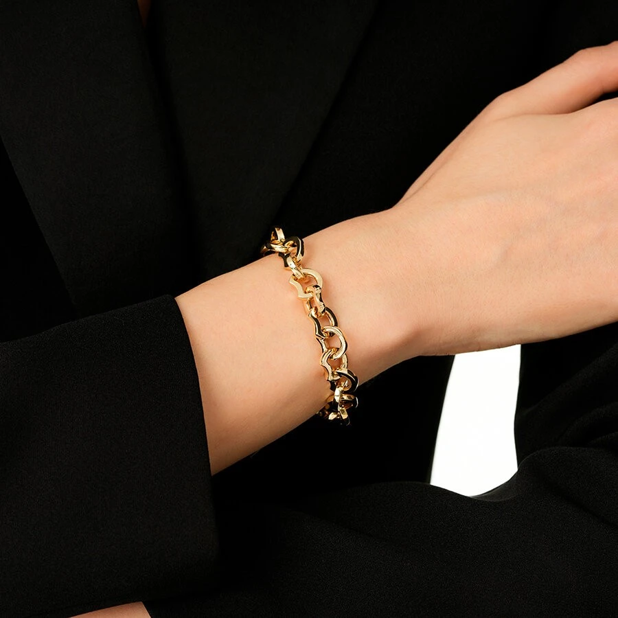 Altın Trend Zincir Bileklik - 3