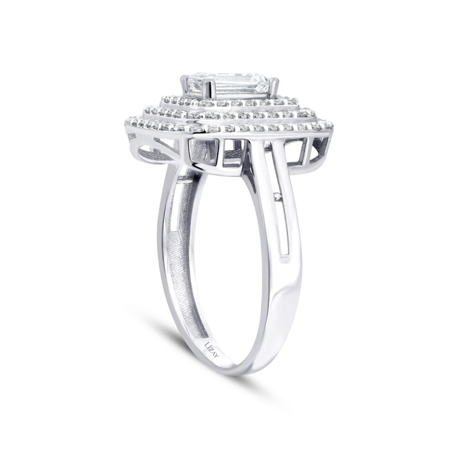 Altın Üç Sıra Baget Yüzük - 2