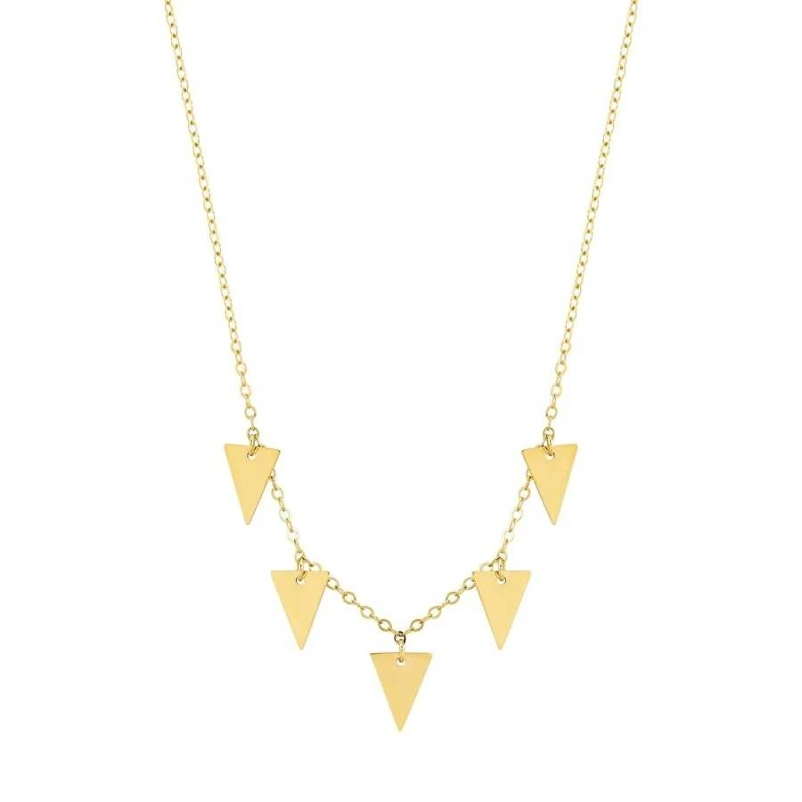 Altın Üçgen Sarkıntılı Kolye - 1