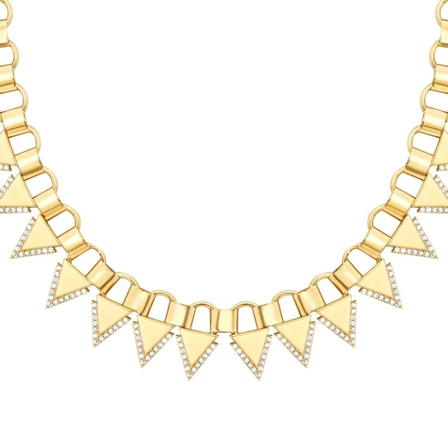 Altın Üçgen Taşlı Gerdanlık - 2