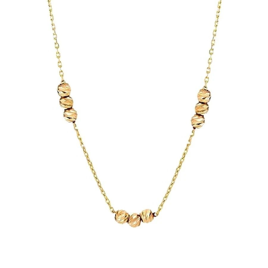 Altın Üçlü Top Zincir Kolye - 2