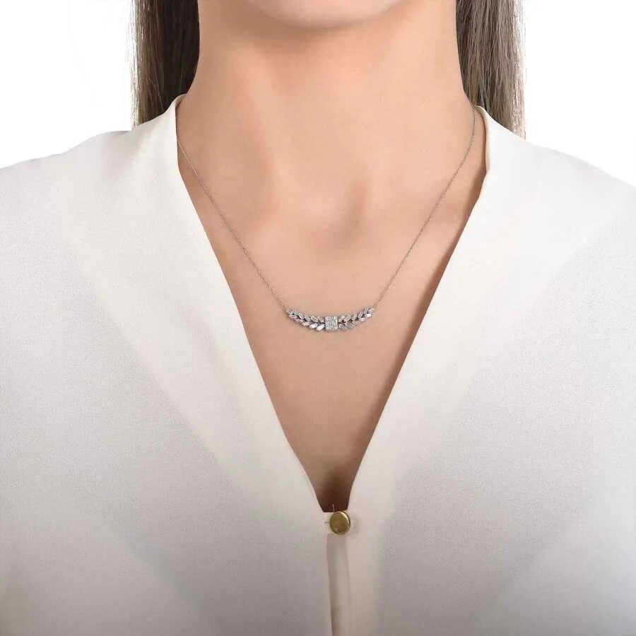 Altın Yaprak Baget Kolye - 3