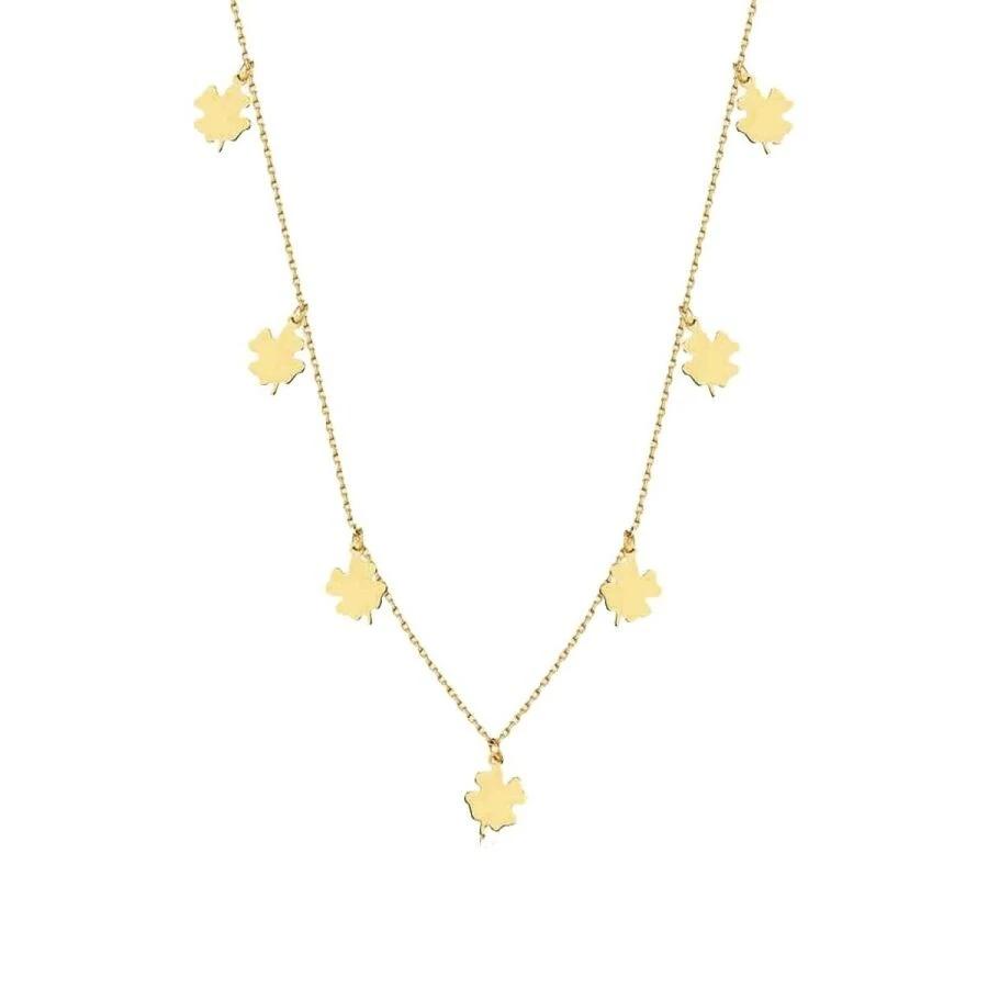 Altın Yonca Zincir Kolye - 1