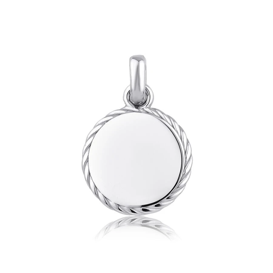 Altın Yuvarlak Erkek Kolye Ucu - 1