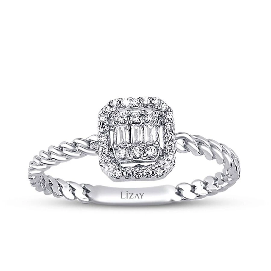 Altın Zincir Detaylı Baget Yüzük - 1